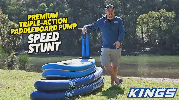 Adventure Kings Premium Triple Action Paddleboard Pump Speed Stunt