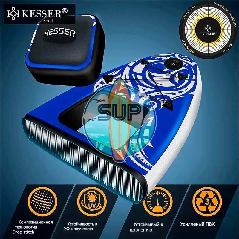 SUP-доска Kesser Wave View 12'6 Blue-0