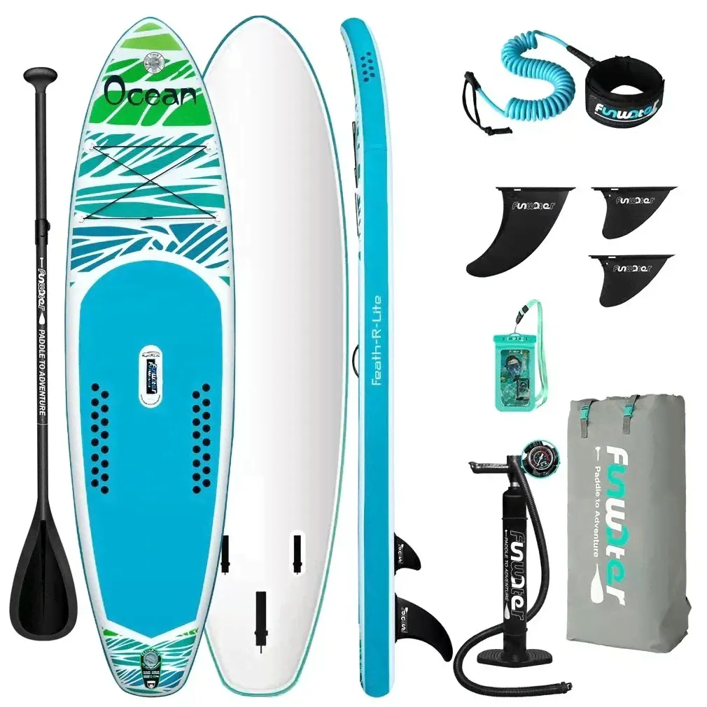 Надувная SUP-доска (SUP board) FunWater Ocean 10.6 BOARD с насосом, веслом и страховочным лишем