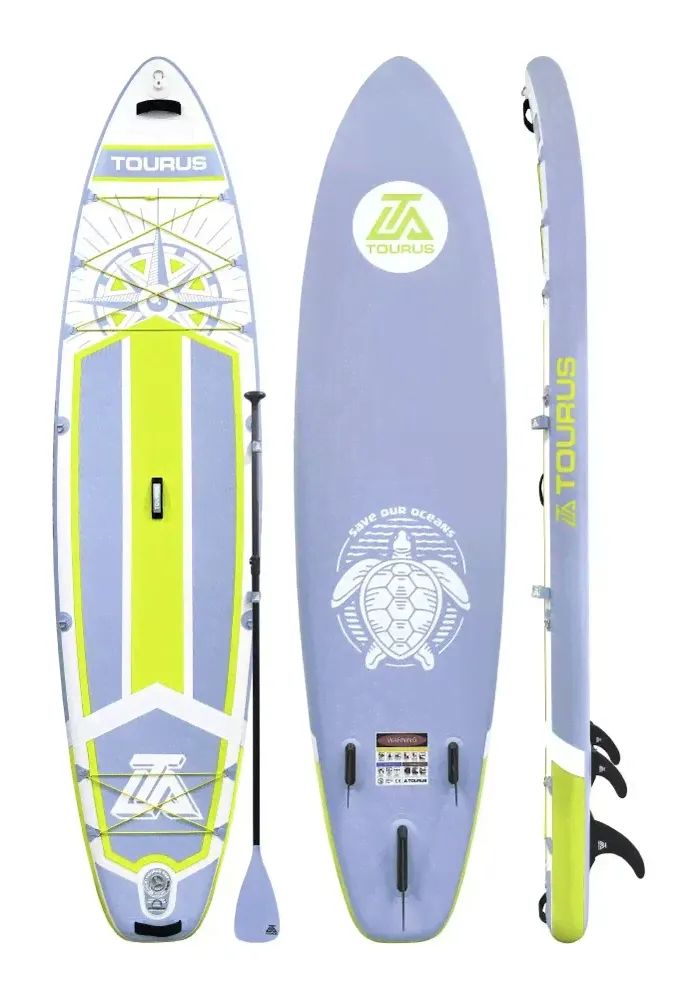 Tourus Inflatable SUP Board 350×83.8×15cm Purple and Yellow, TS-CB03-0