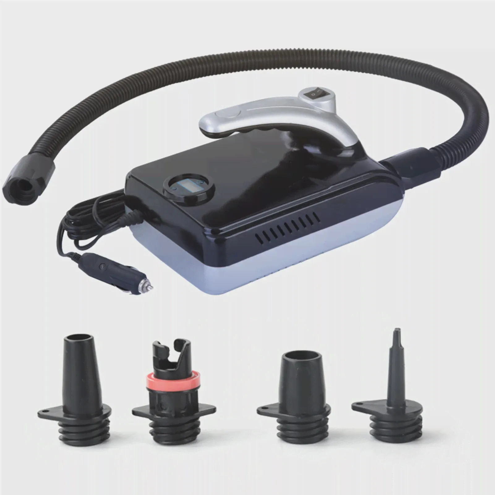🛍 Электрический SUP воздушный насос 12V быстрая воздушный насос с цифровым Дисплей надувные SUP стоячего доска лодка электрический воздушный насос-3